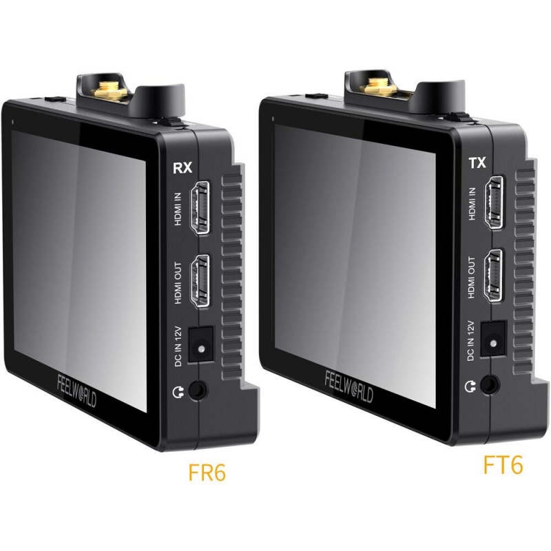 Feelworld FT6 + FR6 5.5 Inch Wireless Video Transmission Touchmonitor 4K