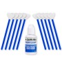 Caruba kit 10 Swab spatole per la pulizia del sensore APS-C 16mm con liquido da 30ml