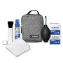 Caruba Kit pulizia lenti con pompetta penna brush pennello e pezza microfibra