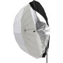 Godox Diffusore 130cm nero e argento per ombrello parabolico traslucido