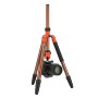 Fotopro X Go Chameleon treppiede in alluminio Arancio 4 sezioni fotocamera