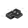 SmallRig 3162 Extended Arca type sgancio rapido per Gimbal DJI RS 2, RSC 2, RS 3 e RS 3 Pro