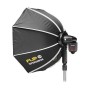 SMDV Softbox Octa 24" con C Adapter per flash da slitta a testa tonda