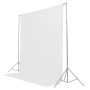 Caruba fondale fotografico in stoffa 2m x 3m Bianco (cotone 100%)