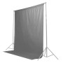 Caruba fondale fotografico in stoffa 2m x 3m Grigio (cotone 100%)