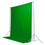 Caruba fondale fotografico in stoffa 2m x 3m Verde Cromakey (cotone 100%)