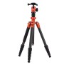 Fotopro Sherpa Carbon Treppiede arancione in Fibra di Carbonio