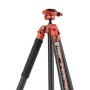Fotopro X Aircross 3 Lite Carbon Treppiede Arancione in Fibra di Carbonio