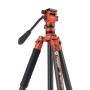 Fotopro X aircross 3 Treppiede Video in Fibra di Carbonio Arancione