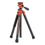 Fotopro X aircross 3 Lite Treppiede Video in Fibra di Carbonio Arancione