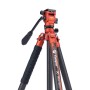 Fotopro X aircross 3 Lite Treppiede Video in Fibra di Carbonio Arancione