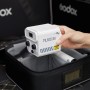 2 - Godox ML60II BI Portable LED Light Bi Color con AK B02 maniglia con staffa per batterie V-Mount