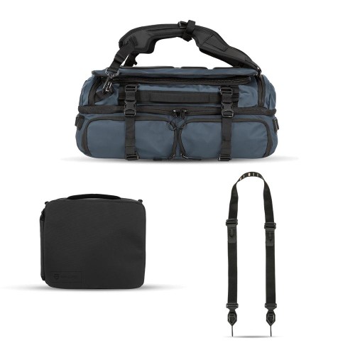 1 - WANDRD HEXAD ACCESS DUFFEL Aegean Blue Photo Bundle Duo + FREE Sling Strap