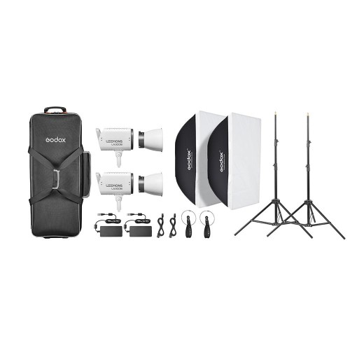 1 - Godox Litemons LA300Bi Bi color LED Video Light 2 light kit