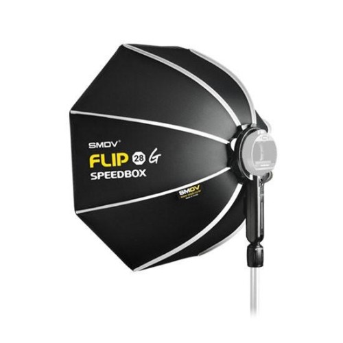 1 - SMDV Speedbox Flip 28G si apre in un click per speedlite e flash compatti (senza adattatore)