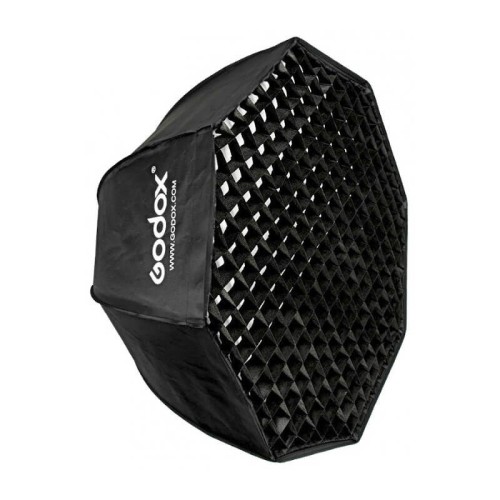 Godox Softbox 95cm Octa con attacco bowens ottagonale + griglia a nido d'ape per flash da studio
