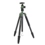 1 - Fotopro X Go Chameleon treppiede in alluminio Verde 4 sezioni con Testa a Sfera FPH-52Q