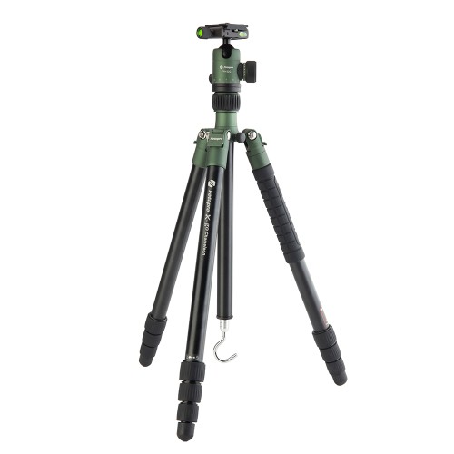 1 - Fotopro X Go Chameleon treppiede in alluminio Verde 4 sezioni con Testa a Sfera FPH-52Q