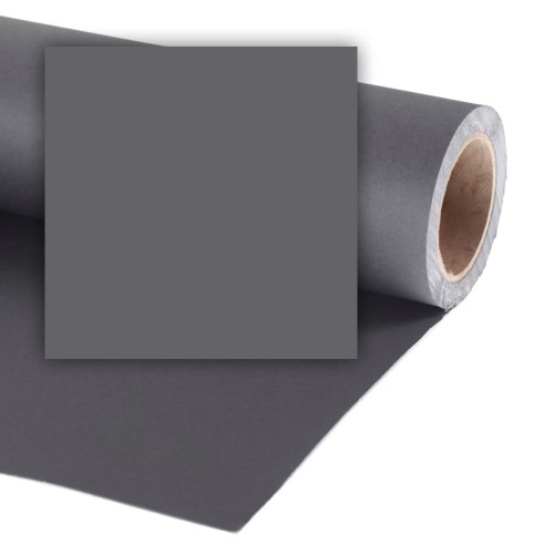 1 - Fondale Fotografico in Carta Charcoal Grigio Scuro Colorama 2,72m x 11m - Scelta Professionale per Studi Fotografici