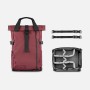 WANDRD PRVKE 21L Rhone Burgundy Photo Bundle V4 Zaino Fotografico con Cube V2 Incluso