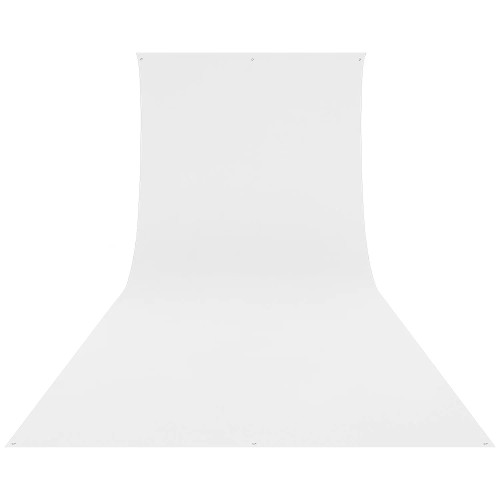 Westcott Wrinkle-Resistant Fondale Fotografico 2,7 x 6,1m Sfondo Bianco High-Key in Cotone Antipiega Lavabile