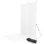 2 - Westcott X-Drop Pro Wrinkle- Kit Fondale con Struttura - Bianco Puro (2,4 x 4 m)