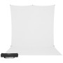 5 - Westcott X-Drop Pro Wrinkle- Kit Fondale con Struttura - Bianco Puro (2,4 x 4 m)