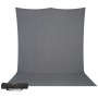 5 - Westcott X-Drop Pro Wrinkle- Kit Fondale con Struttura - Grigio Medio (2,4 x 4 m)