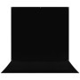 1 - Westcott X-Drop Pro Wrinkle - Fondale Antipiega in Tessuto Lavabile - Nero Intenso (2,4 x 4 m)