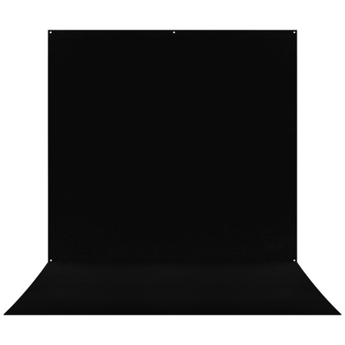 1 - Westcott X-Drop Pro Wrinkle - Fondale Antipiega in Tessuto Lavabile - Nero Intenso (2,4 x 4 m)