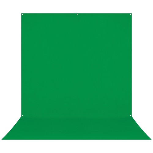 1 - Westcott X-Drop Pro Wrinkle - Fondale Antipiega in Tessuto Lavabile - Verde Chroma Key (2,4 x 4 m)