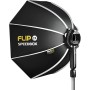 1 - SMDV Speedbox Flip 24G si apre in un click con S-Adapter per speedlite