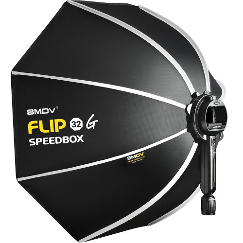 1 - SMDV Speedbox Flip 32G si apre in un click per speedlite e flash compatti (senza adattatore)