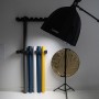 4 - Caruba Sistema di Stoccaggio per Fondali Fotografici – Porta Rotoli da Parete per 12 Fondali in Carta