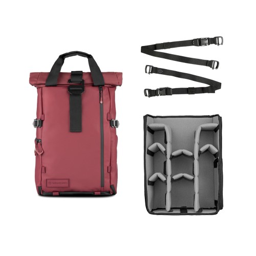 1 - WANDRD PRVKE 31L  Rhone Burgundy Pro Photography Bundle V4