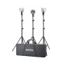 1 - Godox ML100BI KIT 3 luci LED - con Impugnatura V-Mount