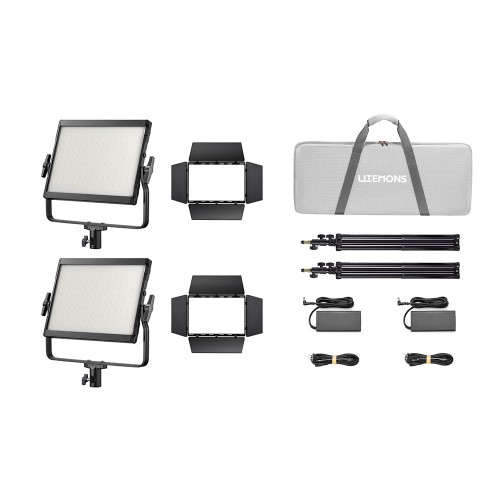 1 - Godox LP600Bi K2 Nero Litemons Bi color Pannello LED Kit da 2 pezzi