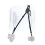 1 - BlackRapid Hybrid X Extra Comfort - Tracolla Fotografica Doppia/ Singola per 2 Fotocamere con Imbottitura Extra