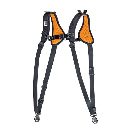 1 - BlackRapid Double Slim X Extra Comfort - Tracolla Fotografica Doppia per 2 Fotocamere