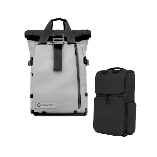 1 - WANDRD PRVKE 21 Litri Grizio Zaino Kit Fotografico con + PRO Cube V3 - Limited Edition