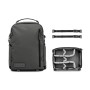 1 - WANDRD PRVKE Zip 21 Litri Kit Fotografico Nero con Apertura Superiore a Zip