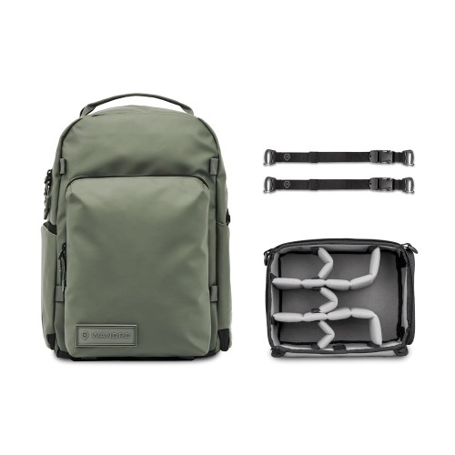 1 - WANDRD PRVKE Pocket 31 Litri Zaino Kit Fotografico Verde Wasatch con Ampio Scomparto Frontale