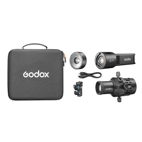 7 - Godox RS100R Kit LED RGB full color 100W S-Mount 1800K-10000K con SP36K spotlight