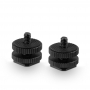 SmallRig 1631 Cold Shoe Adapter with 3/8" to 1/4" Thread(2pcs Pack)