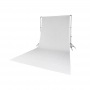 Quadralite fondale fotografico in stoffa 2,85m x 6m bianco (cotone 100%)
