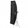 Godox Softbox 35x160cm rettangolare strip con attacco bowens + griglia a nido d&039ape per flash da studio