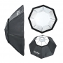 Godox Softbox 95cm Octa con attacco bowens ottagonale + griglia a nido d&039ape per flash da studio